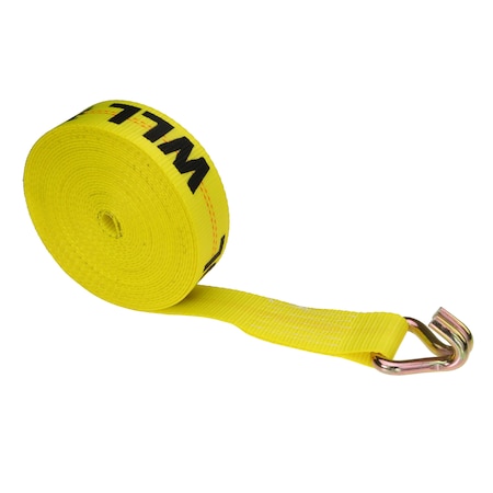 Us Cargo Control 2" x 30' Winch Strap with Wire Hook, 230WH 230WH